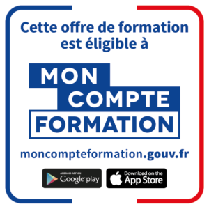 Logo Mon Compte Formation, plateforme dédiée au financement des formations professionnelles.